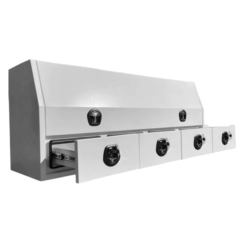 Caixa de ferramentas de abertura lateral de alumínio