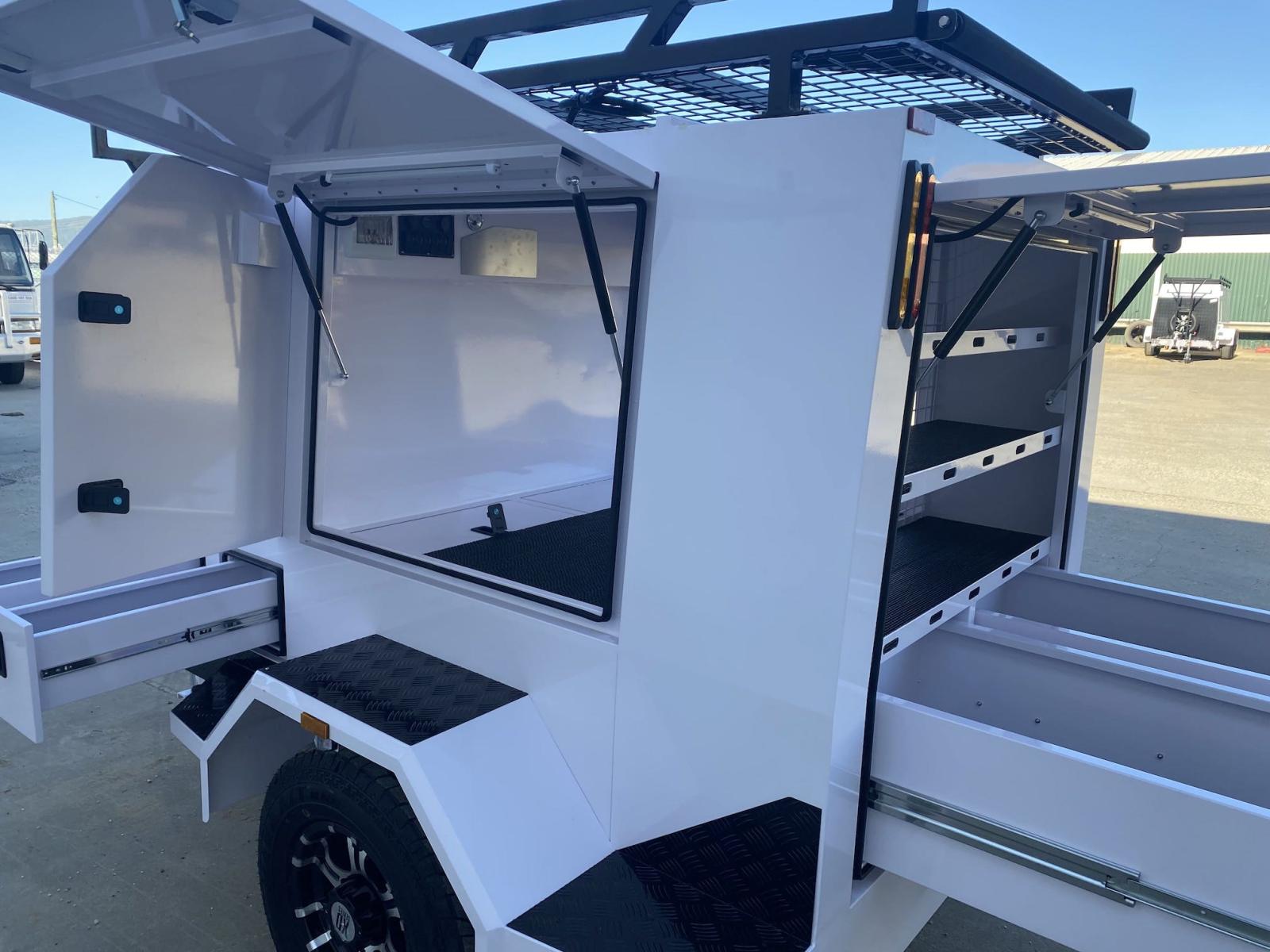 Trailer comerciante grande de eixo único