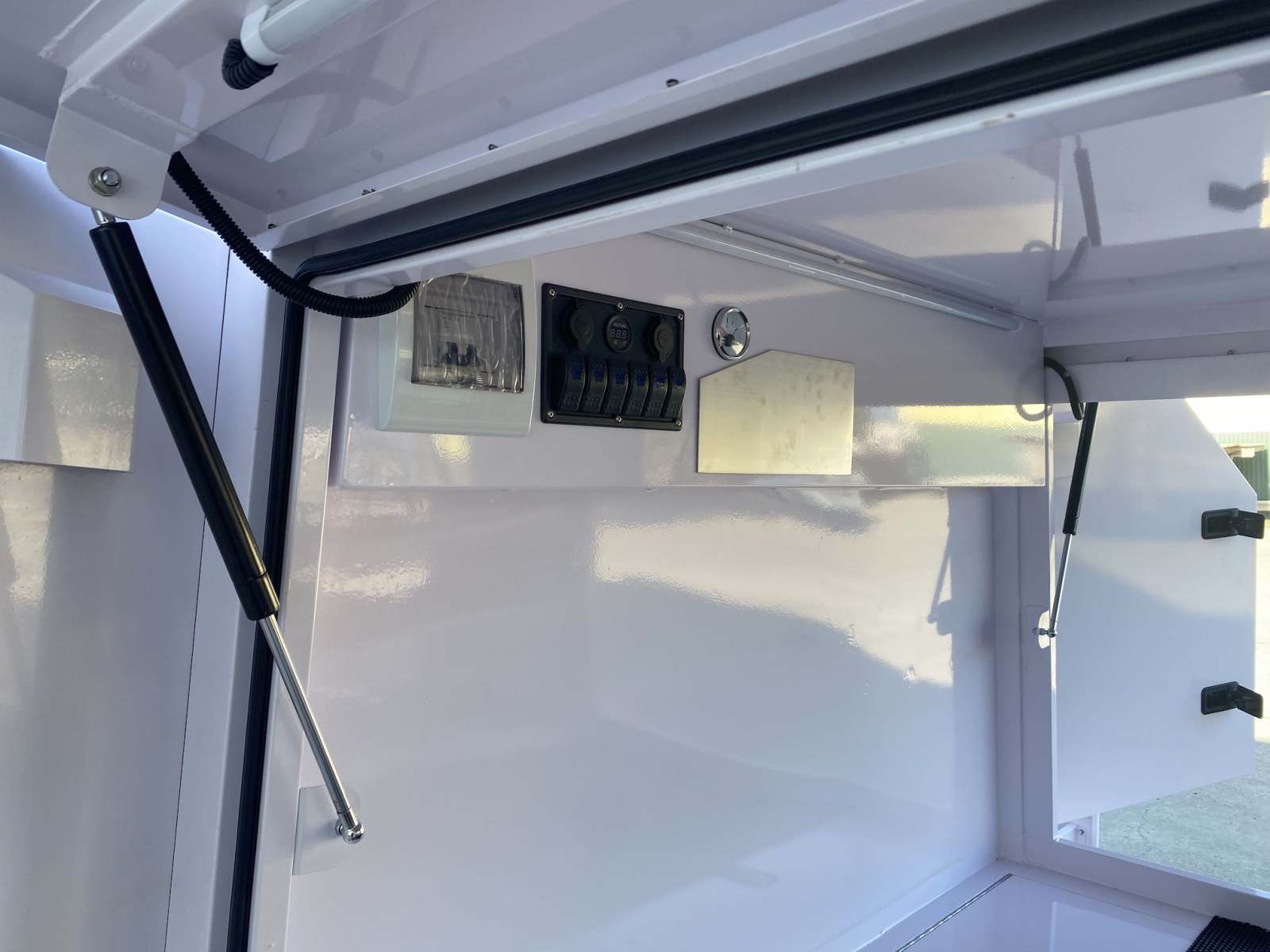 Trailer comerciante grande de eixo único