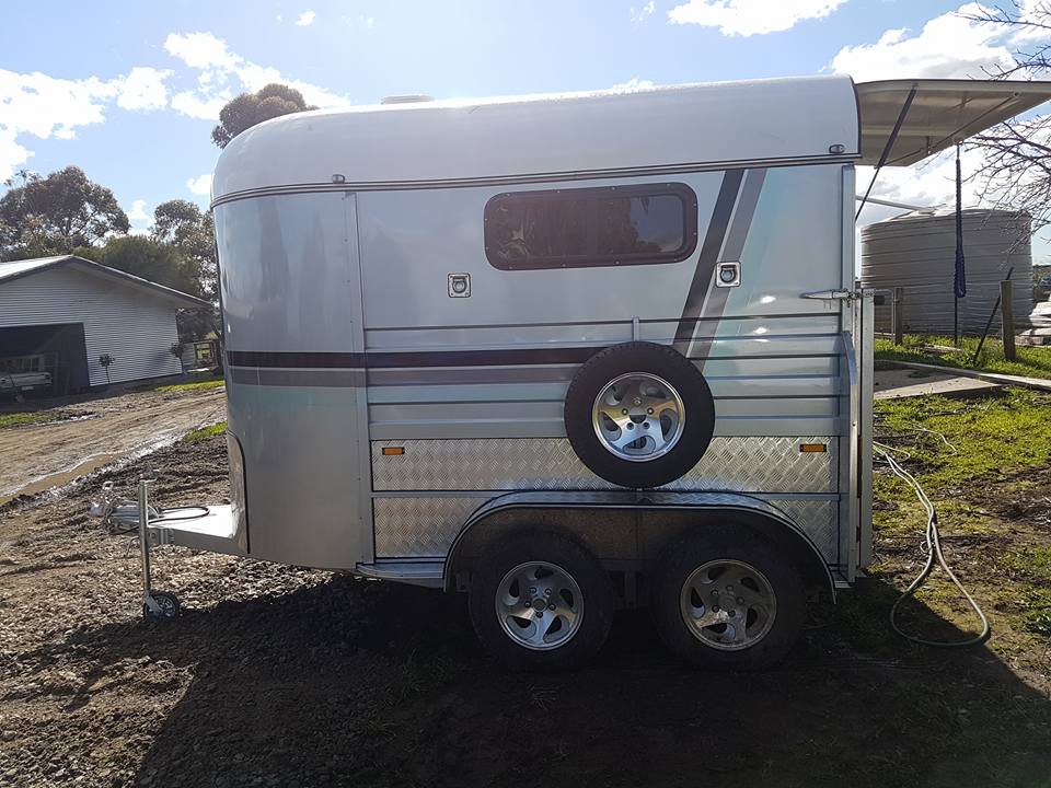 reboque de cavalo de carga angular tipo 2 cavalos padrão