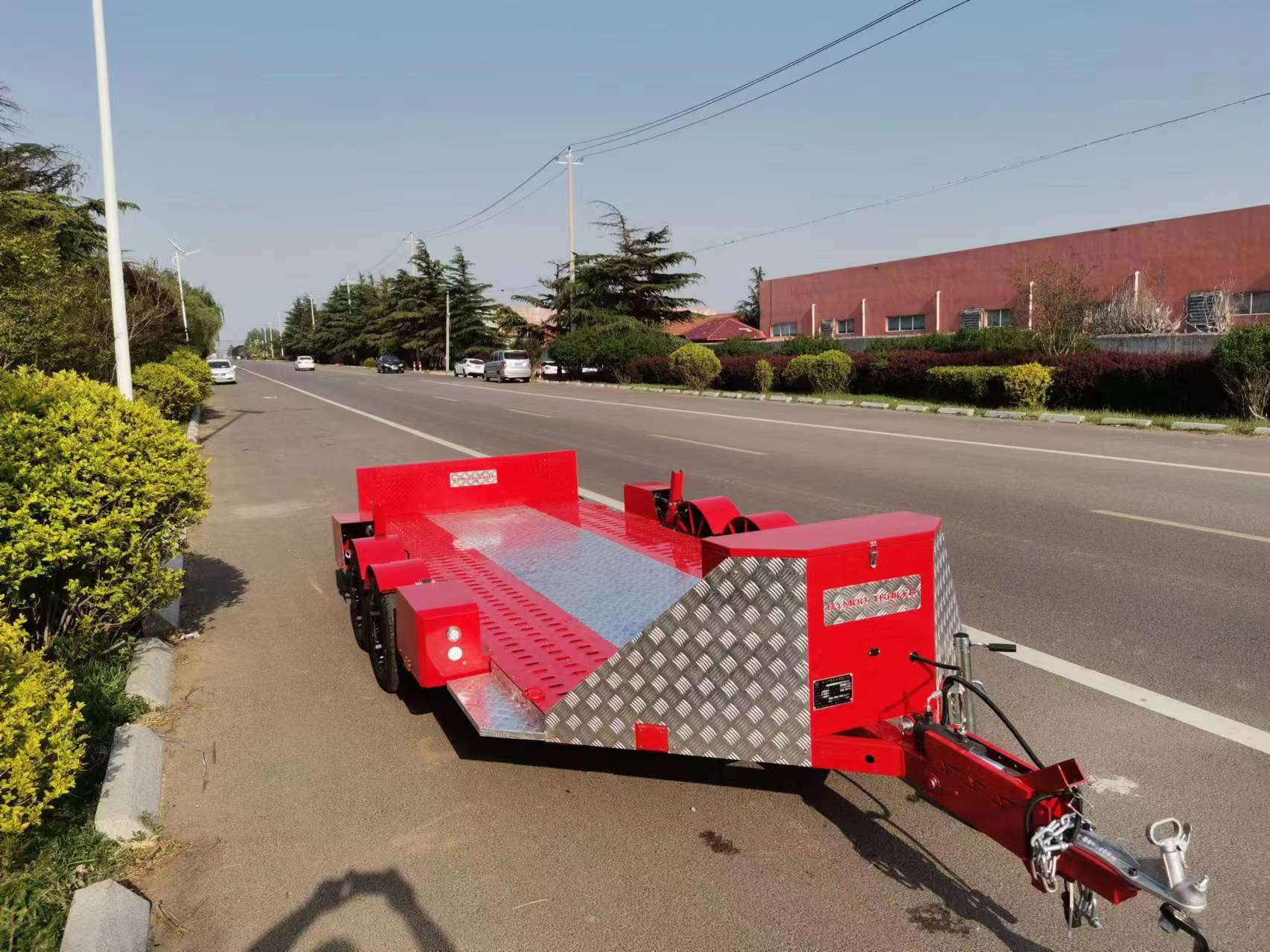 Trailer de plataforma suspensa