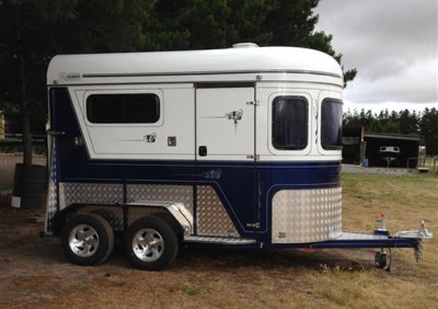 reboque de cavalo de carga reta tipo 2 cavalos de luxo