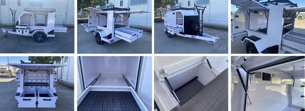 Trailer comerciante grande de eixo único Trailer comerciante grande de eixo único