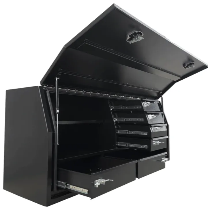 Caixas de ferramentas para caminhões e reboques com abertura lateral de alumínio Caixas de ferramentas para caminhões e reboques com abertura lateral de alumínio